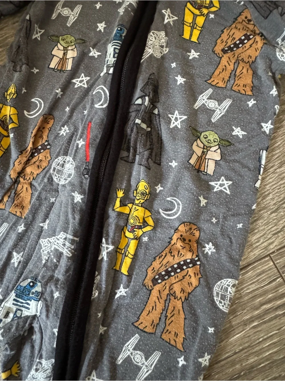 Star Wars Little Sleepies Bamboo Zippy Convertible 3-6 Months